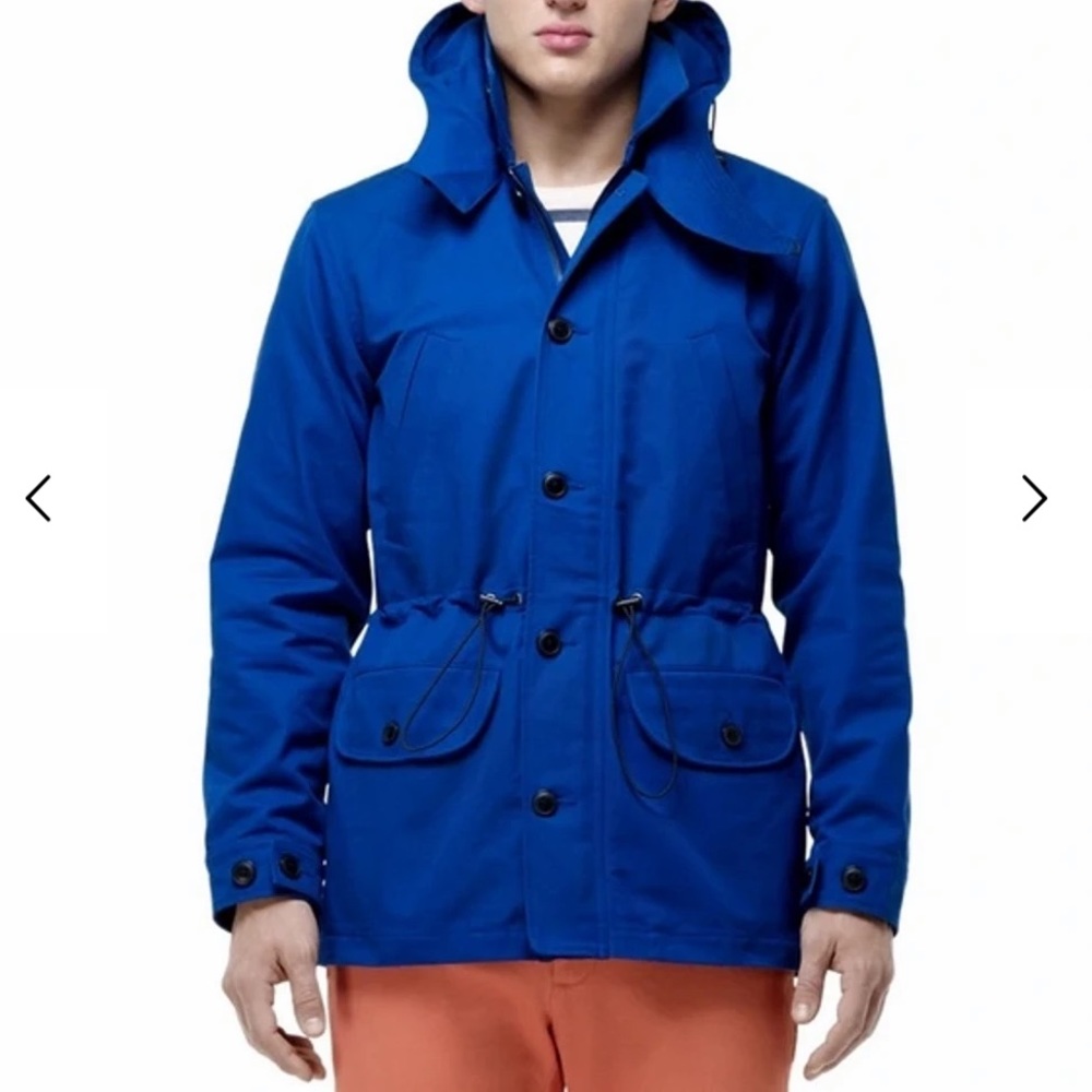 NWOT Club Monaco Men’s Blue Hooded Parka Medium